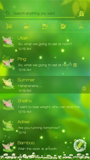 GO SMS PRO SPRING THEME - Image screenshot of android app