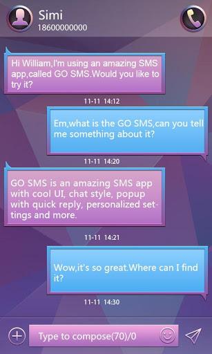 GO SMS PRO MOSAICS THEME EX - عکس برنامه موبایلی اندروید