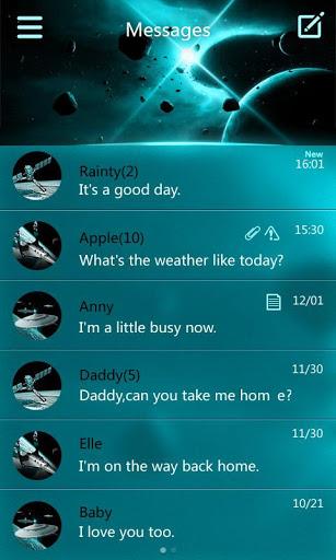 GO SMS PRO OUTER THEME EX - عکس برنامه موبایلی اندروید