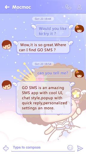 GO SMS PRINCESS MOCMOC THEME - عکس برنامه موبایلی اندروید