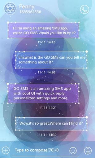 SMS PRO STAR PATH THEME EX - Image screenshot of android app