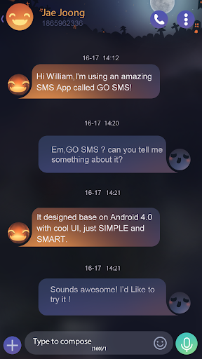 GO SMS PRO TRICK TREAT THEME - عکس برنامه موبایلی اندروید