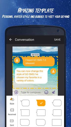 GO SMS Theme DIY - Image screenshot of android app