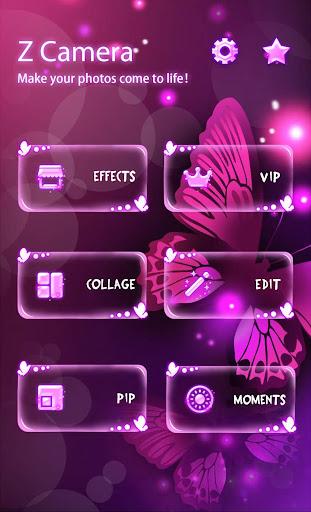 Z CAMERA BUTTERFLY THEME - Image screenshot of android app