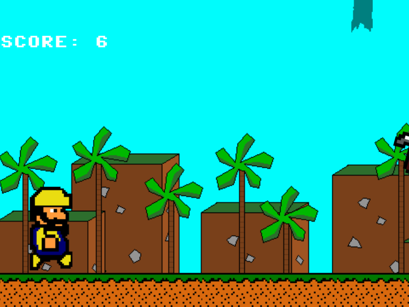 8-Bit Endless Runner - Gameplay image of android game