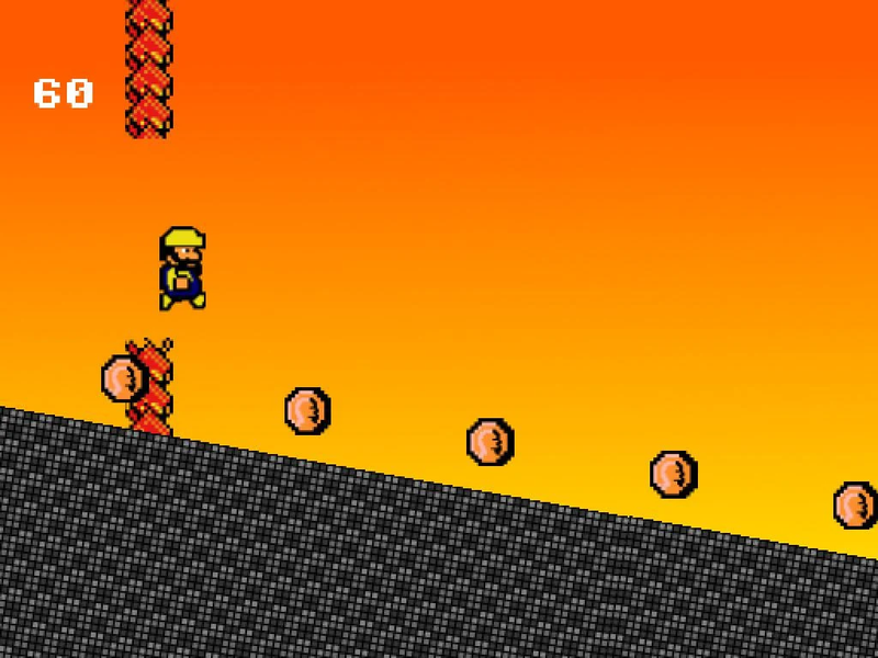 8-Bit Slide - Gameplay image of android game