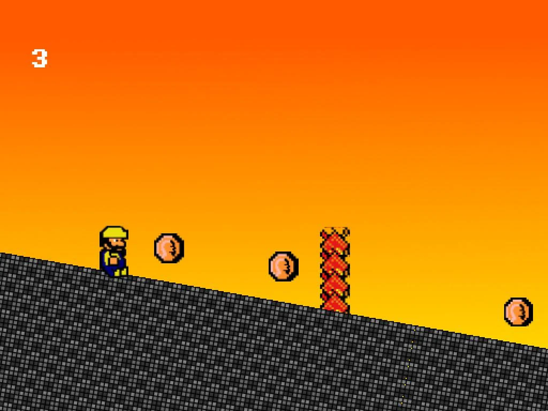 8-Bit Slide - Gameplay image of android game