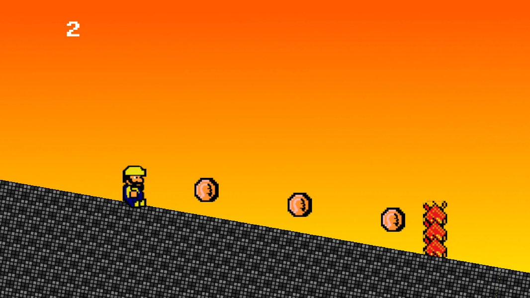 8-Bit Slide - Gameplay image of android game