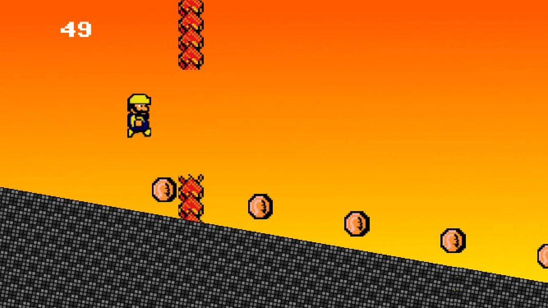 8-Bit Slide - Gameplay image of android game