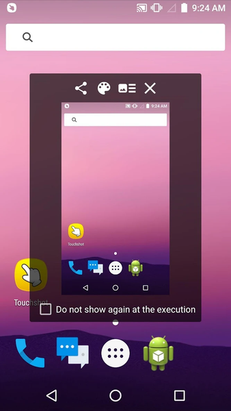 Touchshot (Screenshot) - Image screenshot of android app