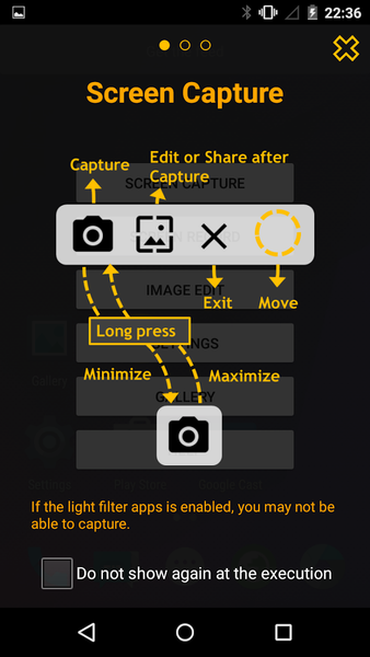 Touchshot (Screenshot) - Image screenshot of android app