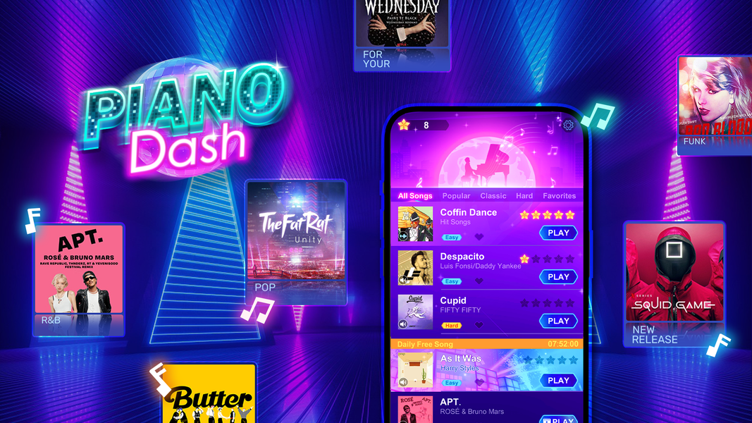 Piano Dash: Music Adventure - Gameplay image of android game