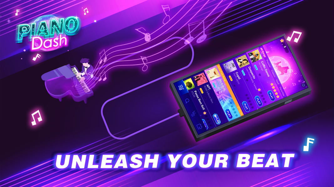 Piano Dash: Music Adventure - Gameplay image of android game