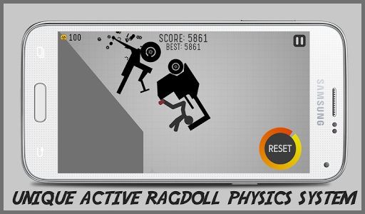 Stickman Turbo Dismounting - Gameplay image of android game