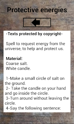 Protection Spells - عکس برنامه موبایلی اندروید