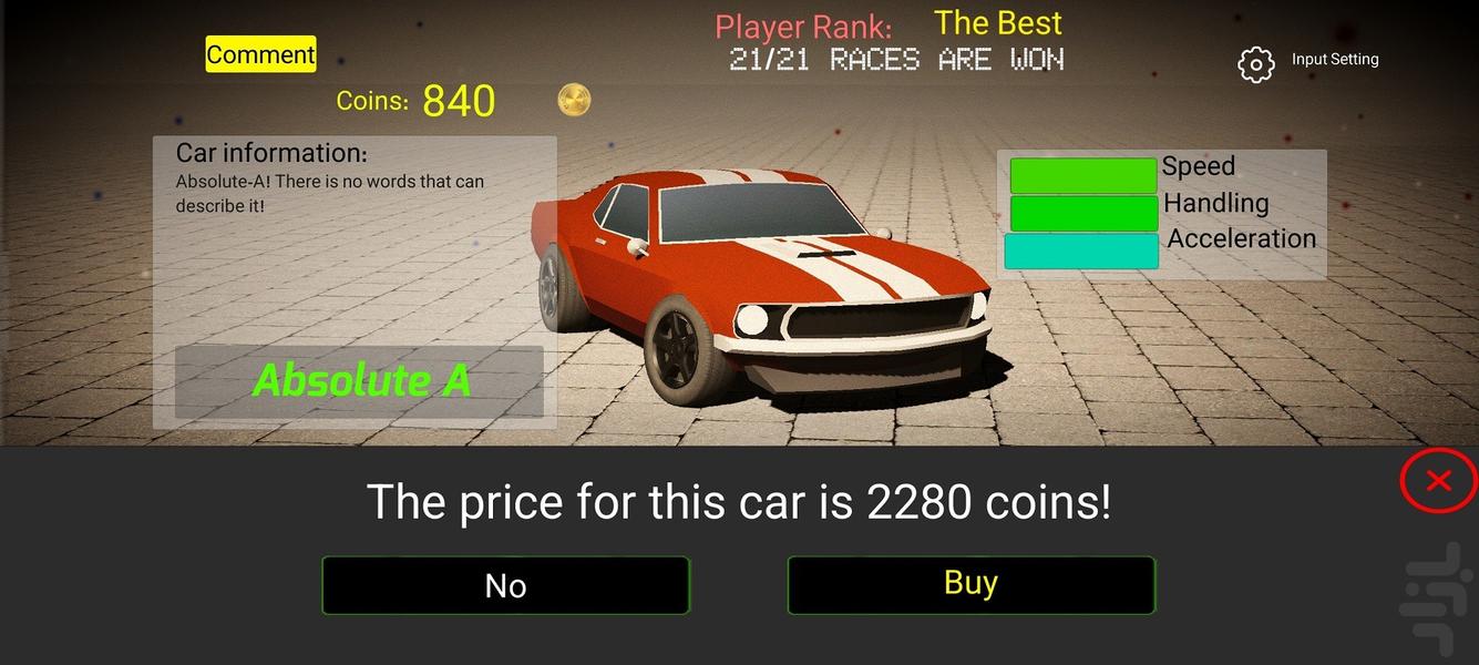 True Racer - Gameplay image of android game