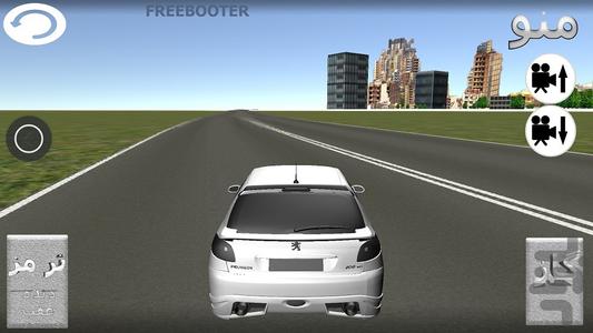 تست رانندگی با پژو 206 - عکس بازی موبایلی اندروید
