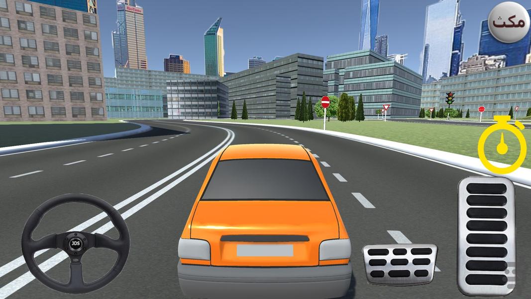 تست رانندگی با پراید 2 - عکس بازی موبایلی اندروید