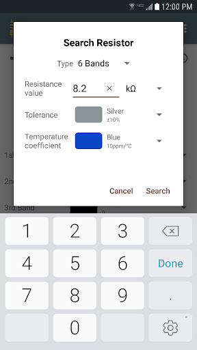 Resistor Color Code Calculator - عکس برنامه موبایلی اندروید