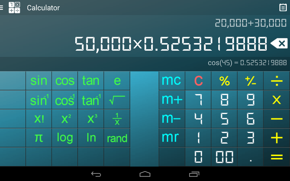 Calculator - عکس برنامه موبایلی اندروید