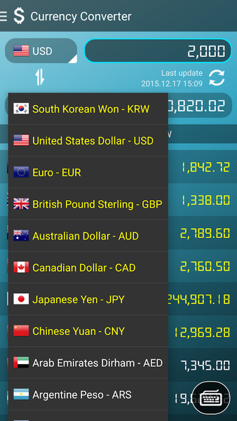 Currency Converter - Image screenshot of android app
