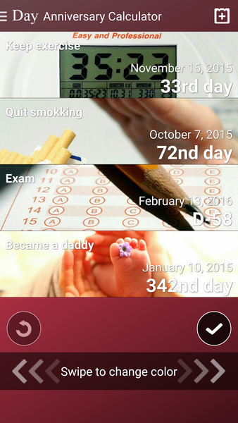 Anniversary Calculator - عکس برنامه موبایلی اندروید