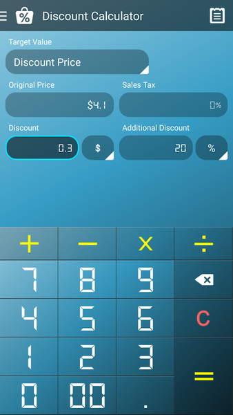 Discount Calculator - Image screenshot of android app