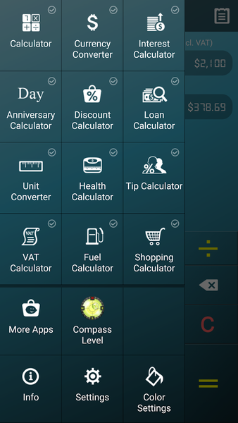 VAT Calculator - عکس برنامه موبایلی اندروید