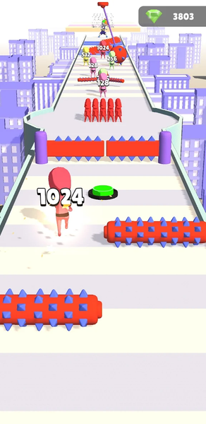 2048 Clash 3D - Gameplay image of android game