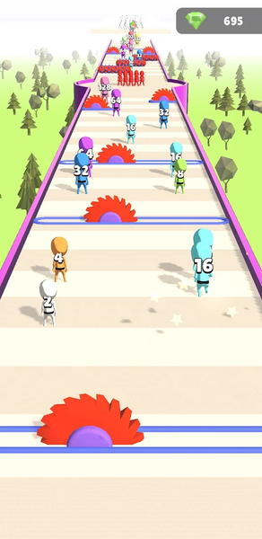 2048 Clash 3D - Gameplay image of android game