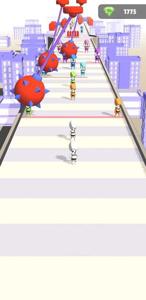 2048 Clash 3D - Gameplay image of android game