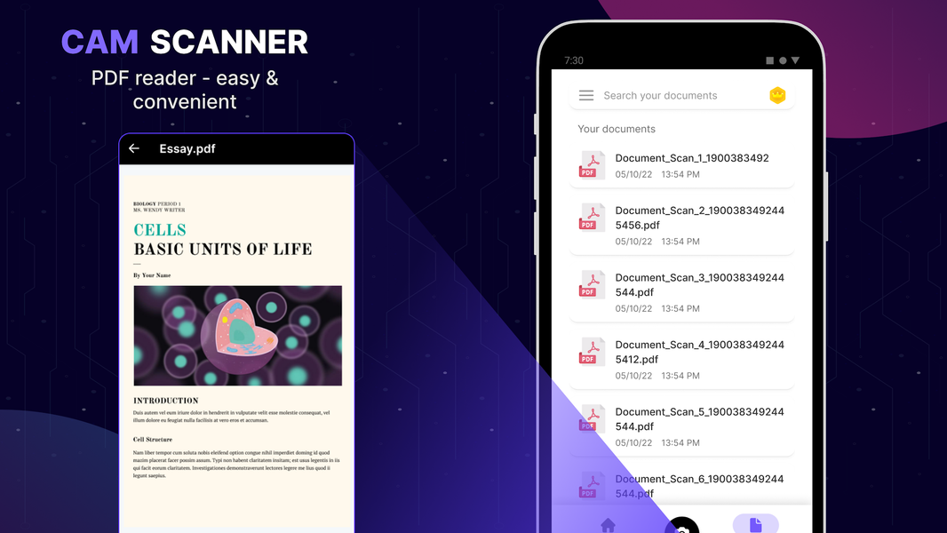 Scanner App - PDF & QR Scanner - عکس برنامه موبایلی اندروید