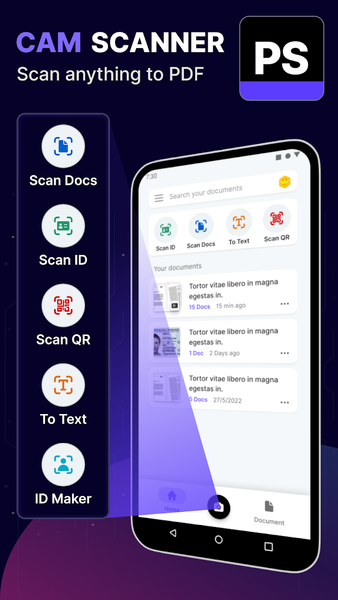 Scanner App - PDF & QR Scanner - عکس برنامه موبایلی اندروید