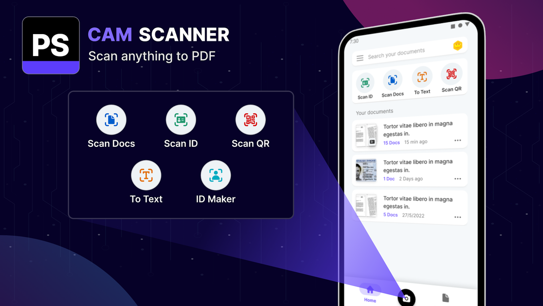 Scanner App - PDF & QR Scanner - عکس برنامه موبایلی اندروید