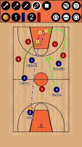 Basketball Tactic Board - عکس برنامه موبایلی اندروید