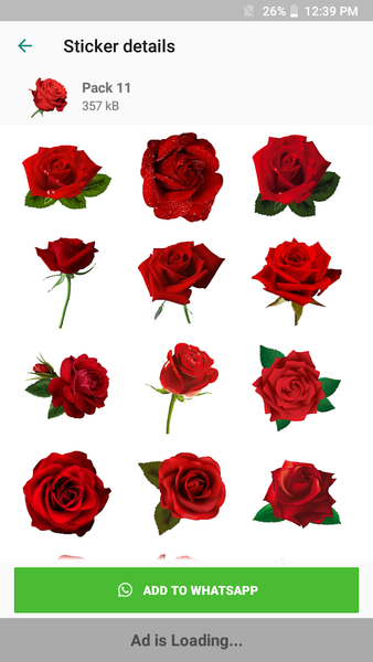 Flower Sticker - WAStickerApps - Image screenshot of android app