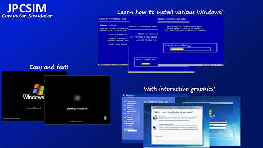 JPCSIM - PC Windows Simulator - عکس برنامه موبایلی اندروید