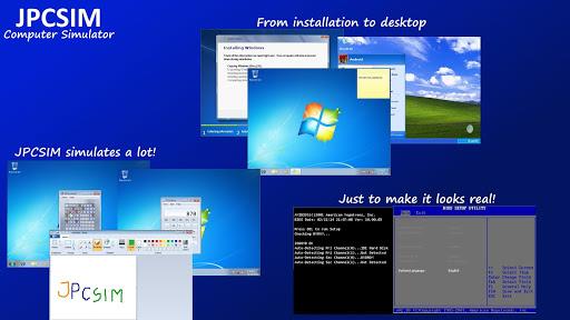 JPCSIM - PC Windows Simulator - عکس برنامه موبایلی اندروید