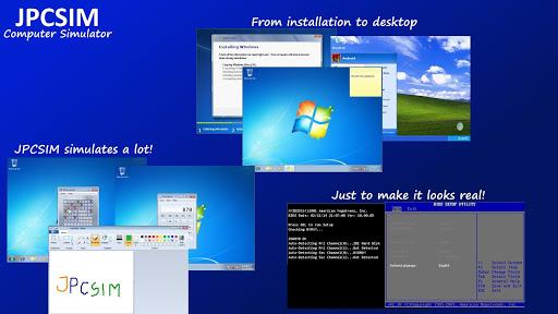 JPCSIM - PC Windows Simulator - Image screenshot of android app