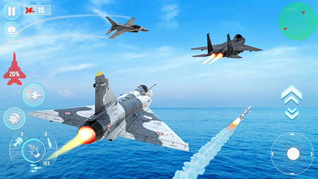 Fighter Jet War Plane Games - عکس بازی موبایلی اندروید