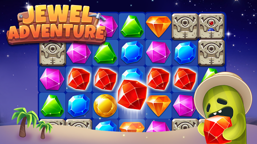 Jewel Adventure - Match Master - Gameplay image of android game