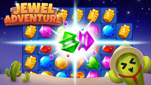 Jewel Adventure - Match Master - Gameplay image of android game