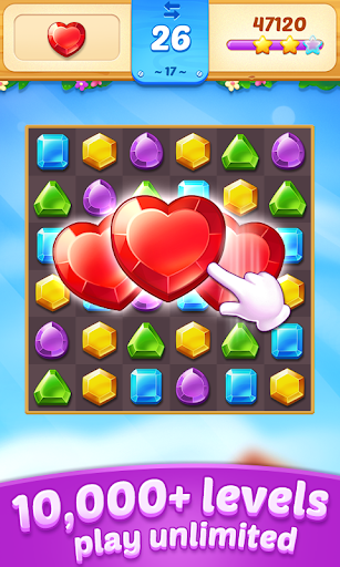 Jewel Town - Match 3 Levels - Gameplay image of android game