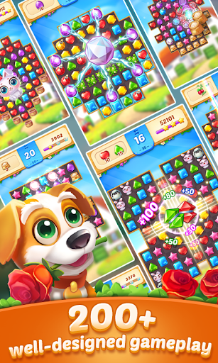 Jewel Town - Match 3 Levels - Gameplay image of android game