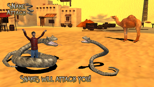 Snake Attack 3D Simulator - Gameplay image of android game