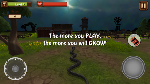 Snake Attack 3D Simulator - Gameplay image of android game