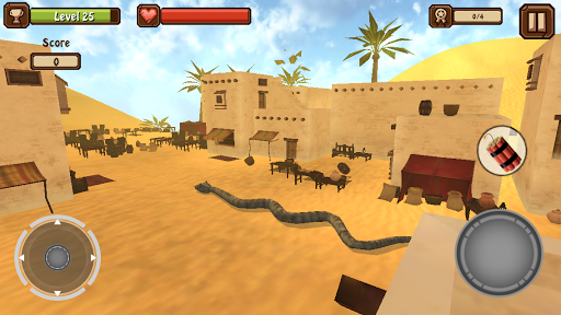 Snake Attack 3D Simulator - Gameplay image of android game