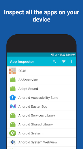 App Inspector - عکس برنامه موبایلی اندروید