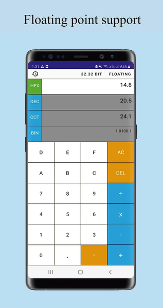 Programmer Calculator - عکس برنامه موبایلی اندروید