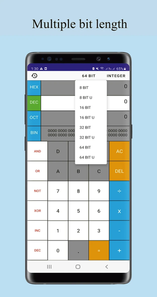 Programmer Calculator - عکس برنامه موبایلی اندروید